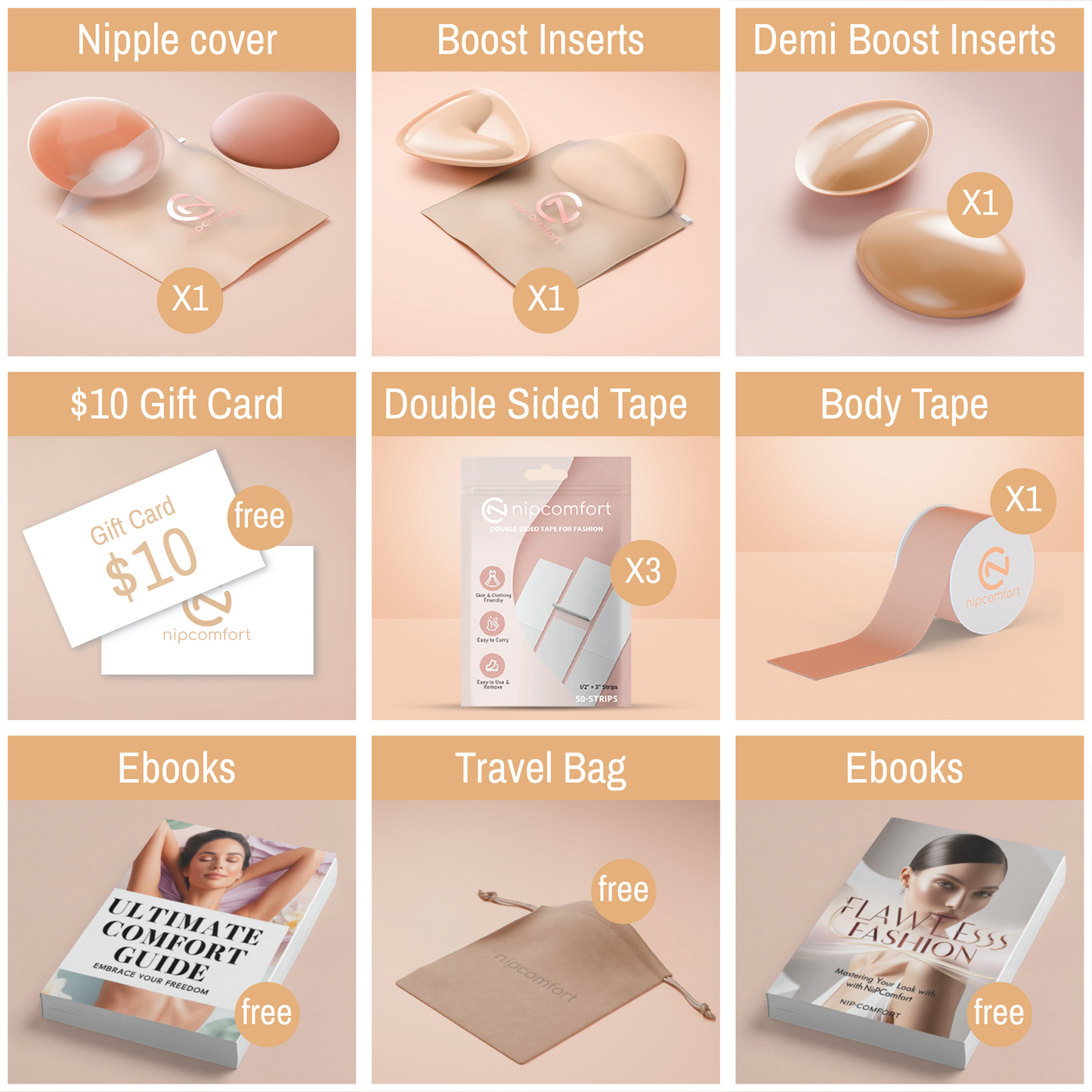 NipComfort™ Bridal Bra Kit